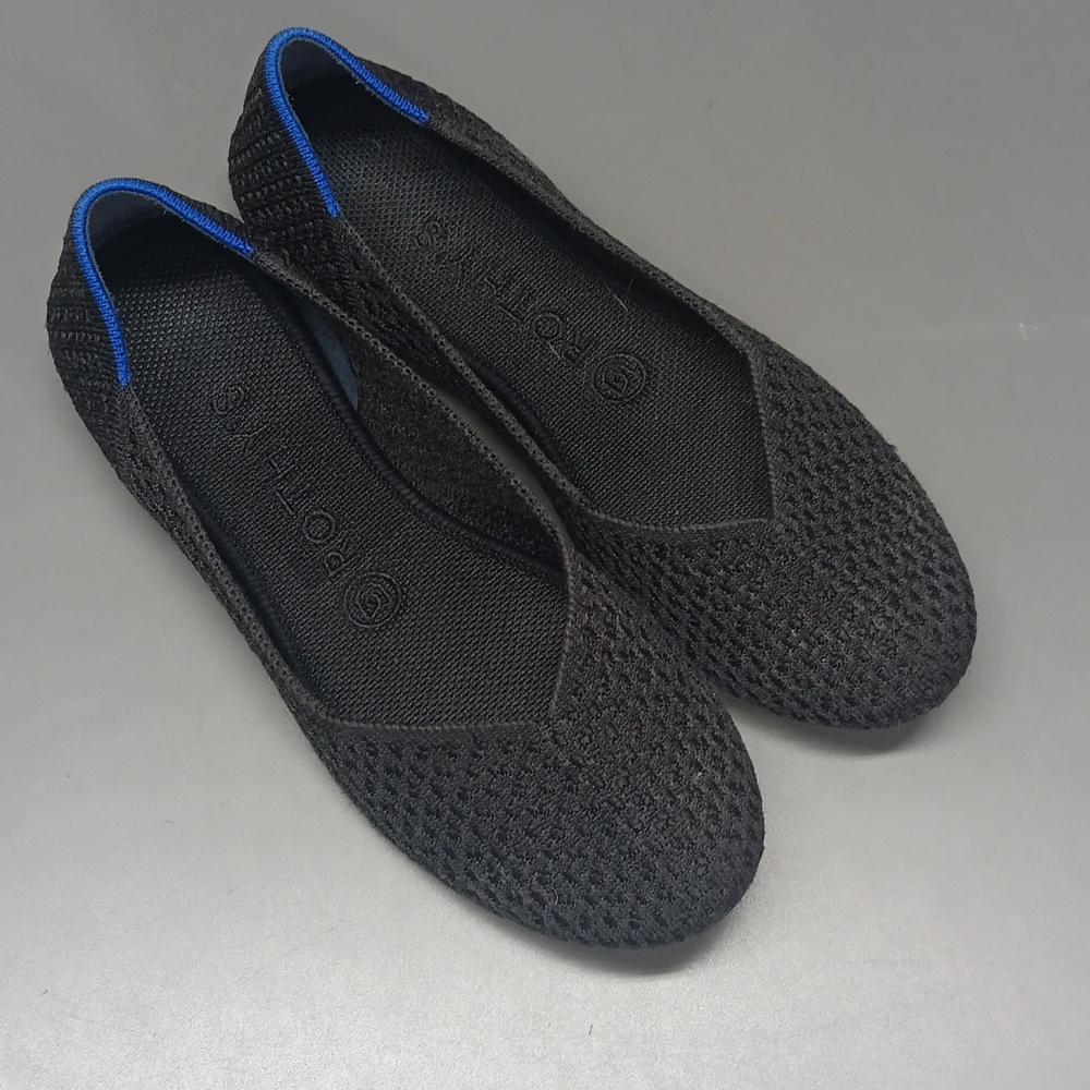 Rothy's Black Round Toe Flats Washable